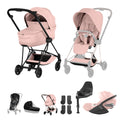 Cybex Mios Ultimate Bundle Style Collection - Matt Black / Peach Pink