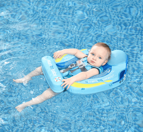 HECCEI Mambobaby Float With Canopy And Tail Blue Steamship