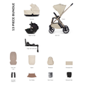 Venicci Tila 4in1 Luxury Bundle with Tiago Beige Car Seat and Base - Sabbia