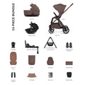 Venicci Tila Ultimate Bundle with Tiago Beige Car Seat and Base - Noce