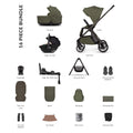 Venicci Tila Ultimate Bundle with Tiago Beige Car Seat and Base - Olive