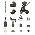 Venicci Upline 3 Ultimate Bundle with Tiago Beige Car Seat - Truffle
