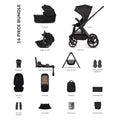 Venicci Upline 3 Ultimate Bundle with Tiago Black Car Seat - Onyx